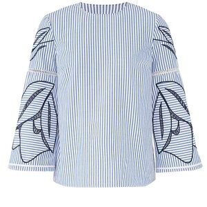 Tanya Taylor Blue Martine Top